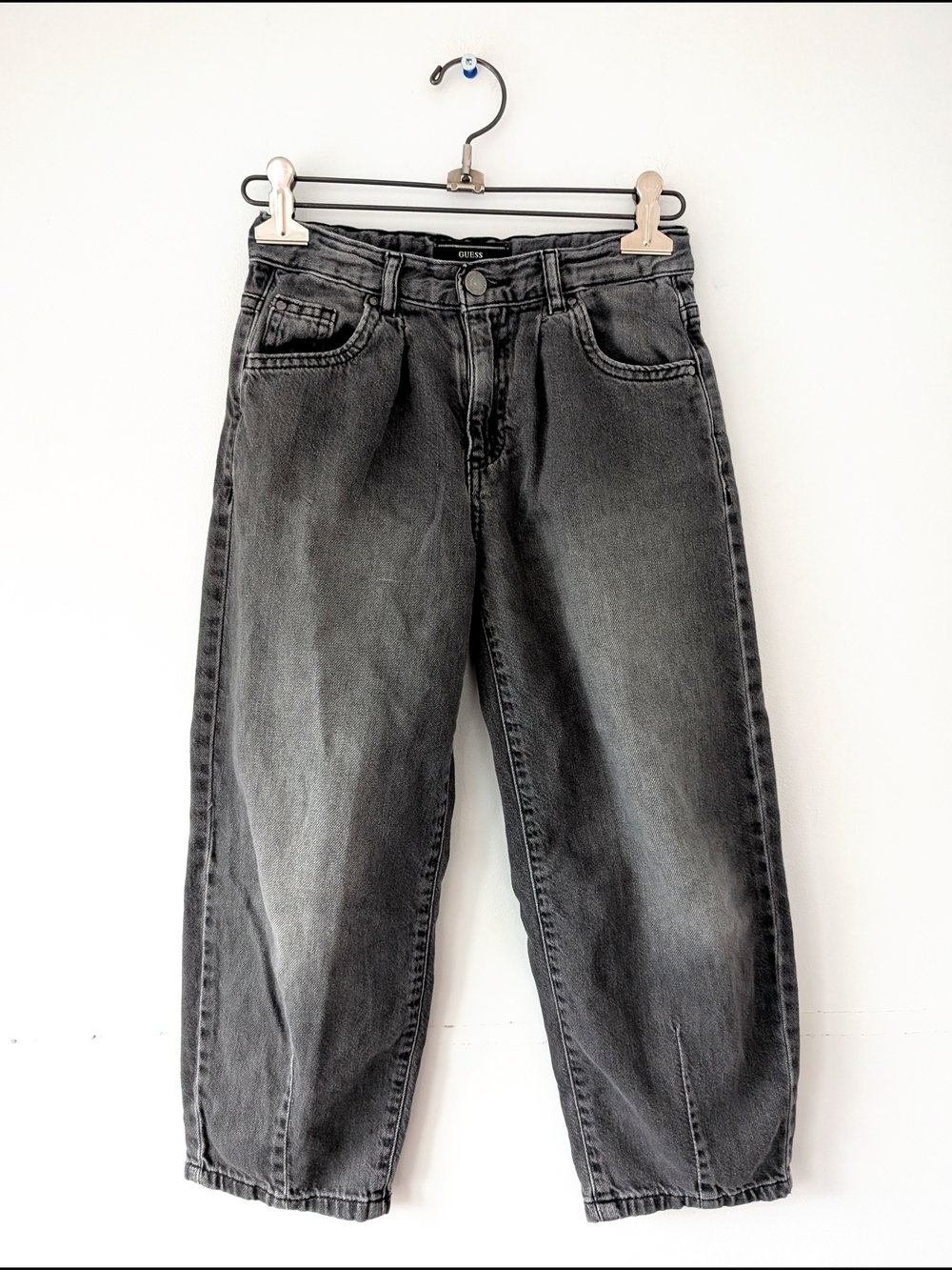 GUESS Girls Size 8 Barrel Leg Jeans – Y2K 90s Revival, Balloon Fit Streetwear
